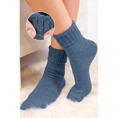 Махровые носки Happyfox 6679259 синий купить оптом в HappyWear.ru