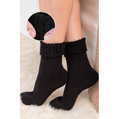 Махровые носки Happyfox 6678817 черный купить оптом в HappyWear.ru