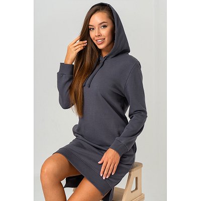 Женское платье из футера трехнитки Happyfox 6694713 серый купить оптом ...
