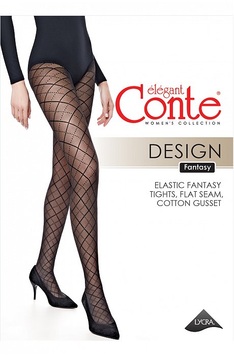Женские тонкие эластичные колготки 30 ден Conte Elegant