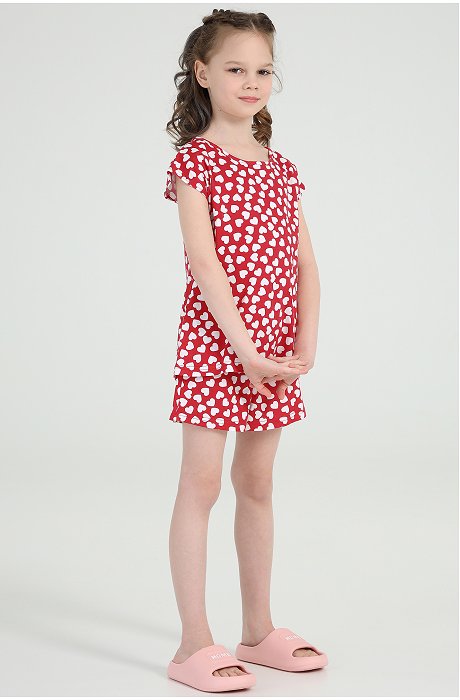 Хлопковая пижама для девочки Апрель
