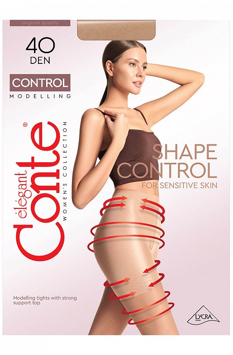 Женские моделирующие колготки с утягивающими шортиками 40 ден Conte Elegant