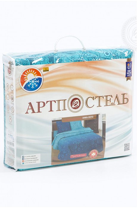 Постельное белье из поплина зима-лето, евро, наволочки 70*70 АртПостель