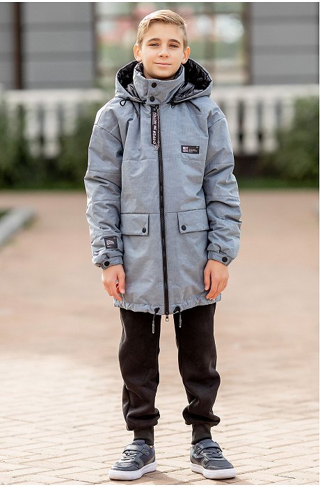 Демисезонная куртка-парка для мальчика из мембраны Batik