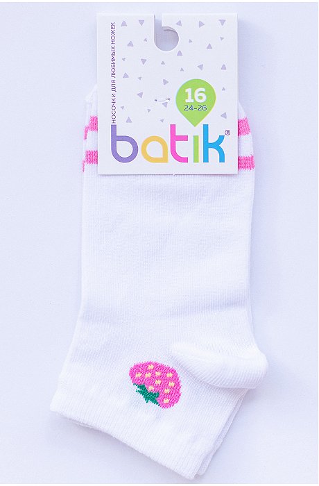 Носки для девочки с двубортной резинкой Batik