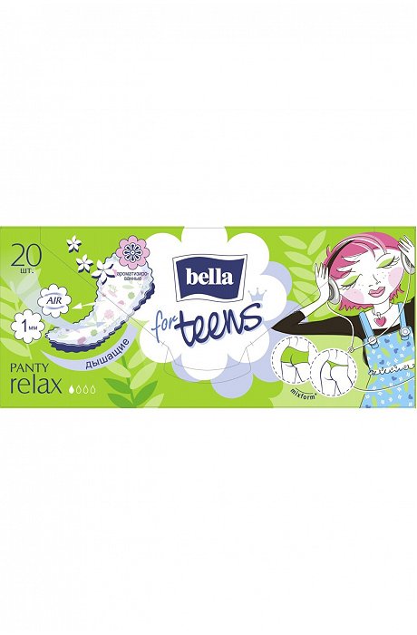 Женские ежедневные прокладки bella for teens relax 20 шт. Bella