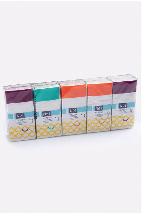 Носовые платочки bella №1 Classic двухслойные 10x10 шт. Bella