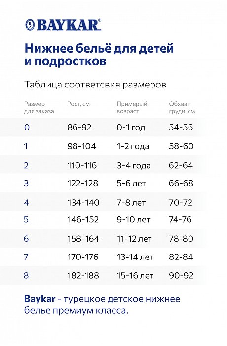 Трусы для девочки Baykar