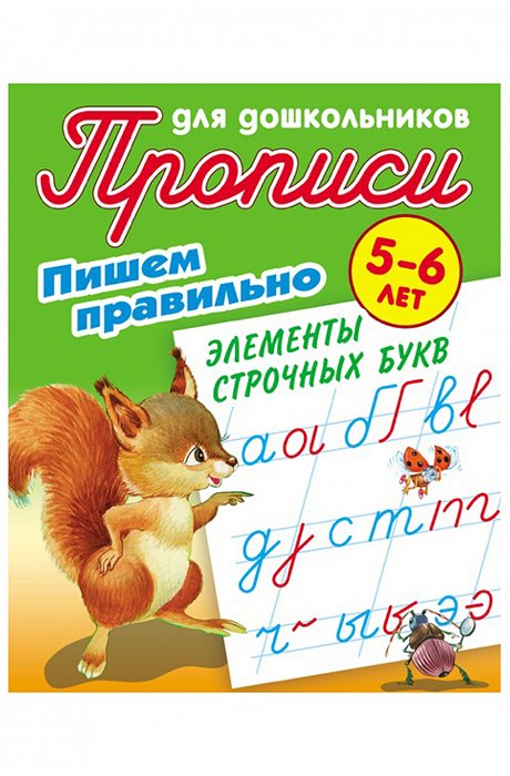 Набор прописей для дошкольников Пишем правильно 4 шт. 8 стр. Букмастер Трейд