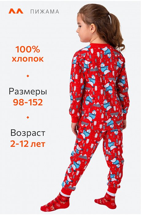 Детская новогодняя пижама Happy Fox