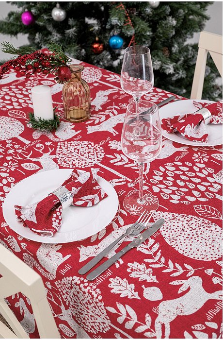 Скатерть из рогожки Happy Fox Home