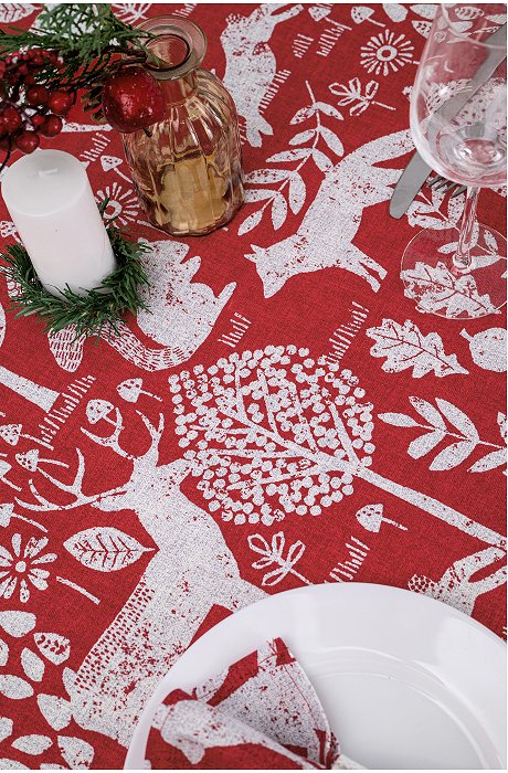 Скатерть из рогожки Happy Fox Home