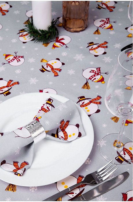 Скатерть из рогожки Happy Fox Home
