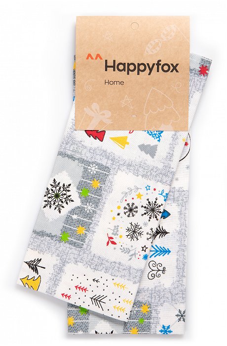 Набор полотенец из рогожки с петельками 2 шт Happy Fox Home