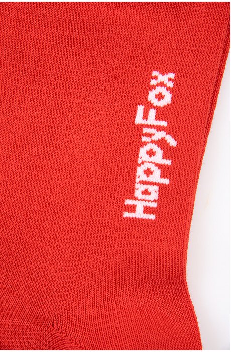 Прикольные носки с надписью Happy Fox
