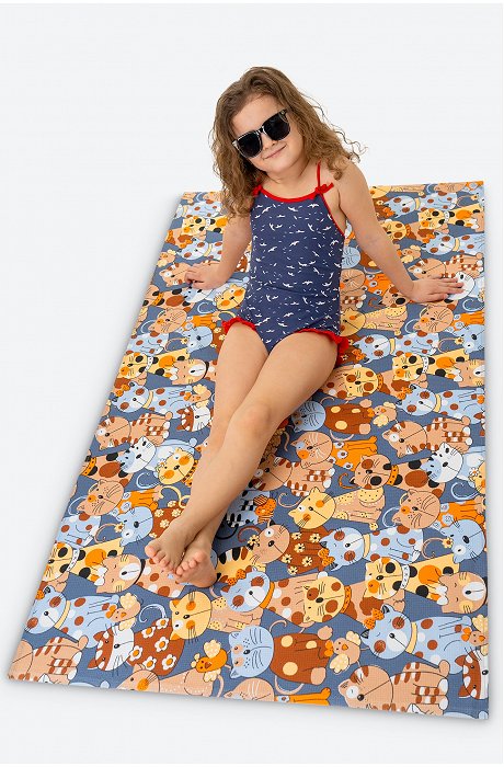 Полотенце пляжное вафельное 80x150 см Happy Fox Home