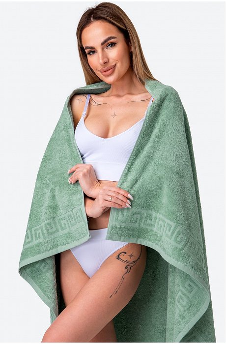 Большое махровое полотенце 100x150 Happy Fox Home