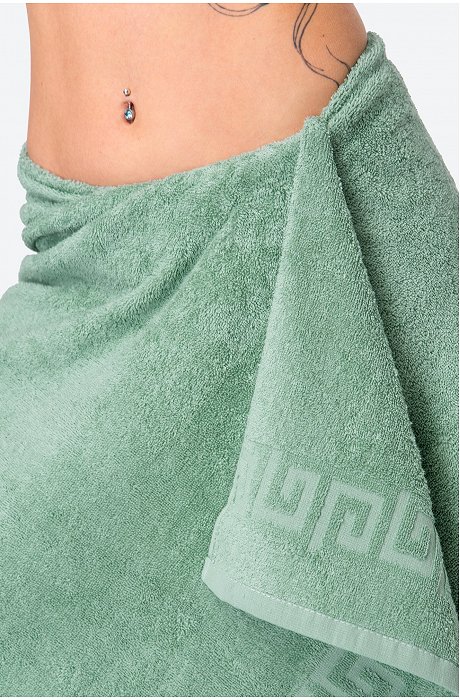 Большое махровое полотенце 100x150 Happy Fox Home