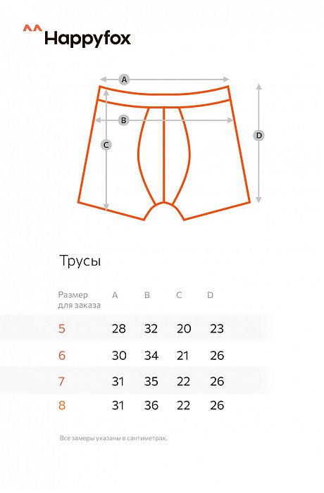 Трусы для мальчика 2 шт. Happy Fox
