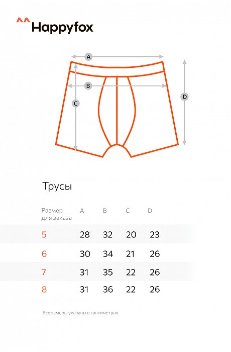Трусы для мальчика Happy Fox