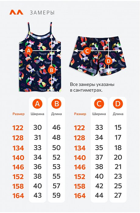 Пижама для девочки Happy Fox