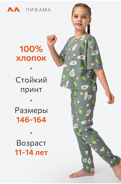 Пижама для девочки Happy Fox