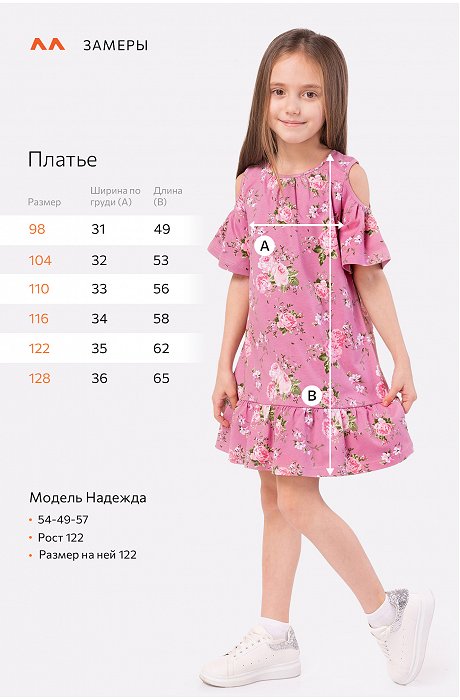 Летнее платье для девочки Happy Fox