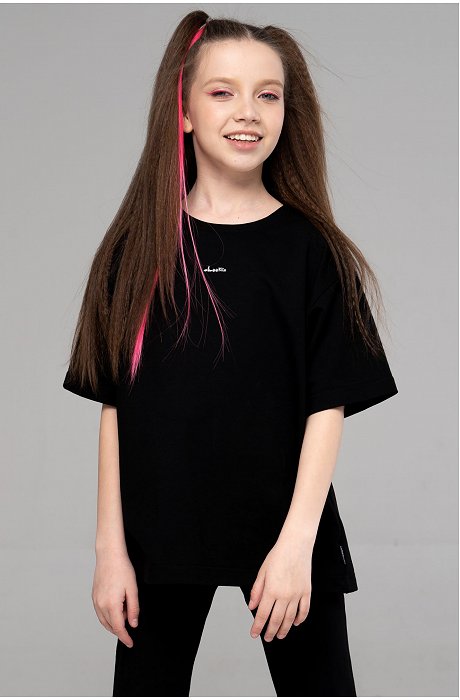 Костюм оверсайз из футера для девочки Looklie