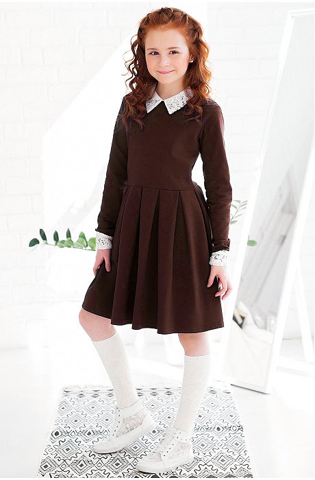 Платье для девочки из футера Looklie
