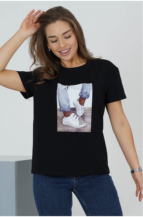 Женская футболка с лайкрой Lovetex.store