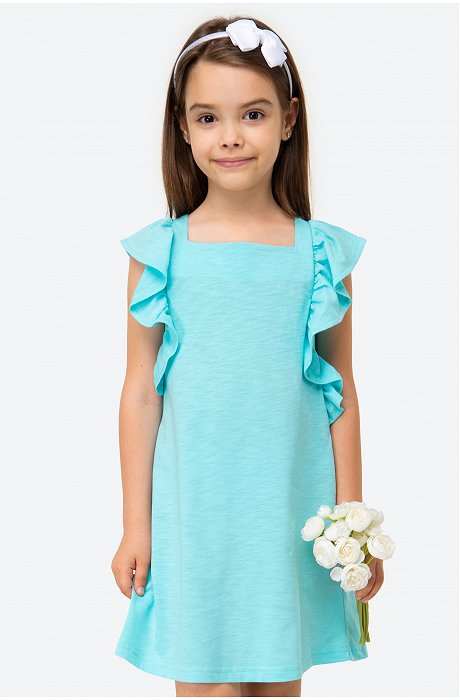 Летнее хлопковое платье для девочки Luneva