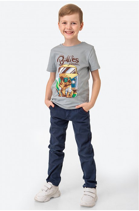 Хлопковая футболка для мальчика Luneva