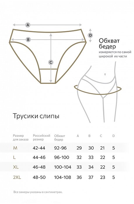 Женские трусы-слипы 5 шт. Nicoletta