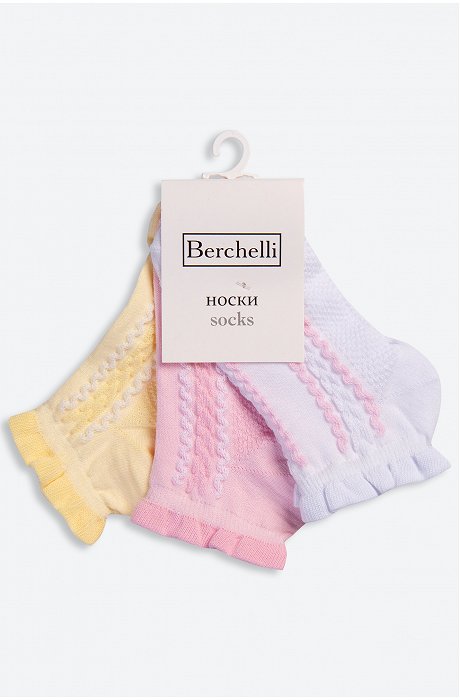 Летние носки для девочки 3 пары Berchelli