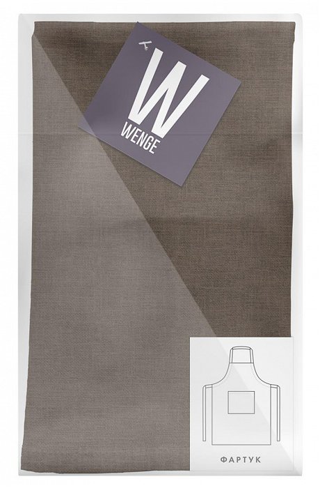 Фартук из рогожки Wenge