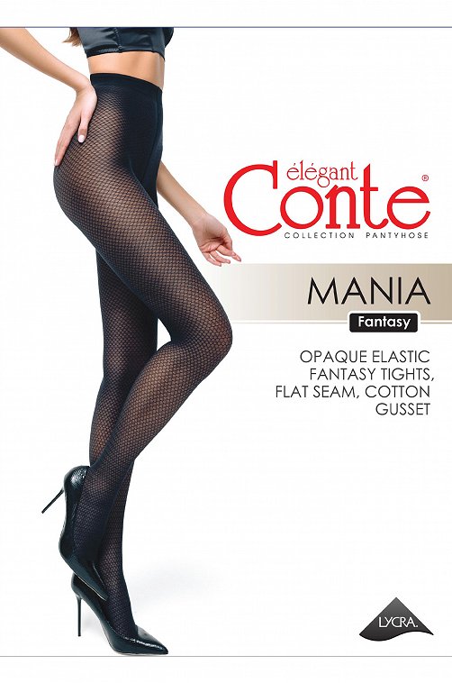 Женские колготки с ажурным рисунком MANIA 30 Conte Elegant