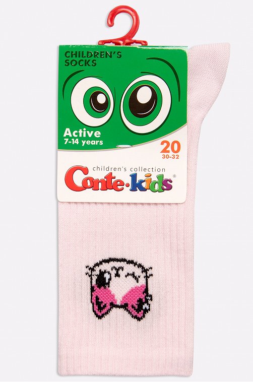 Удлиненные носки из хлопка для девочки Conte-kids
