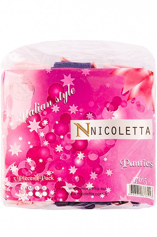 Набор женских трусов, 3шт. Nicoletta