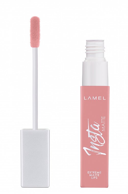 Помада жидкая матовая для губ INSTA Matte Liquid Lipstick т.401 Nude Beige 6 мл LAMEL Professional