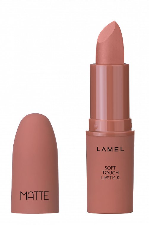 Помада матовая для губ Matte Soft Touch Lipstick т.401 true nude 3,8 г LAMEL Professional