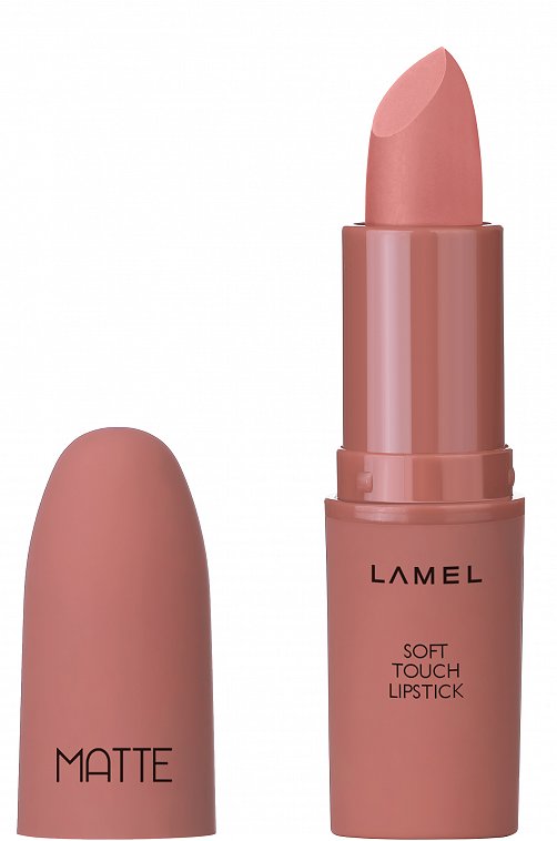 Помада матовая для губ Matte Soft Touch Lipstick т.402 tender nude 3,8 г LAMEL Professional