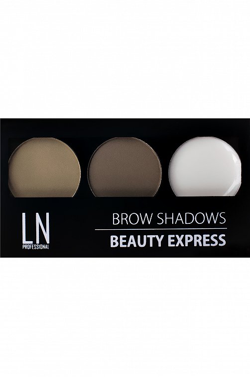 Набор для моделирования бровей тени и воск Brow Shadows т.01 blond 12 г LN Professional