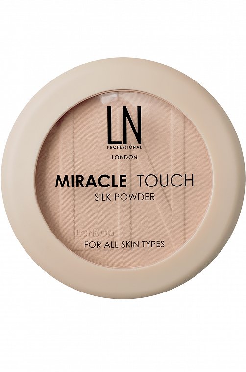 Пудра для лица компактная Miracle Touch т.201 light beige 12 г LN Professional