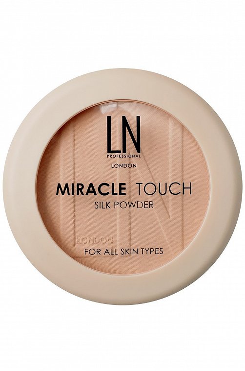 Пудра для лица компактная Miracle Touch т.206 nude 12 г LN Professional