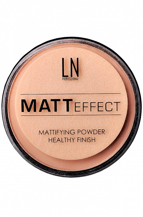 Пудра для лица компактная Matt Effect т.102 12 г LN Professional
