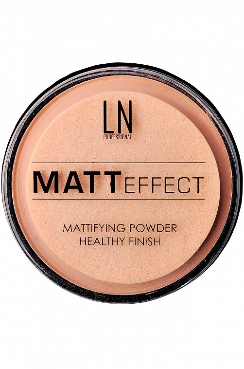 Пудра для лица компактная Matt Effect т.104 rosy beige 12 г LN Professional