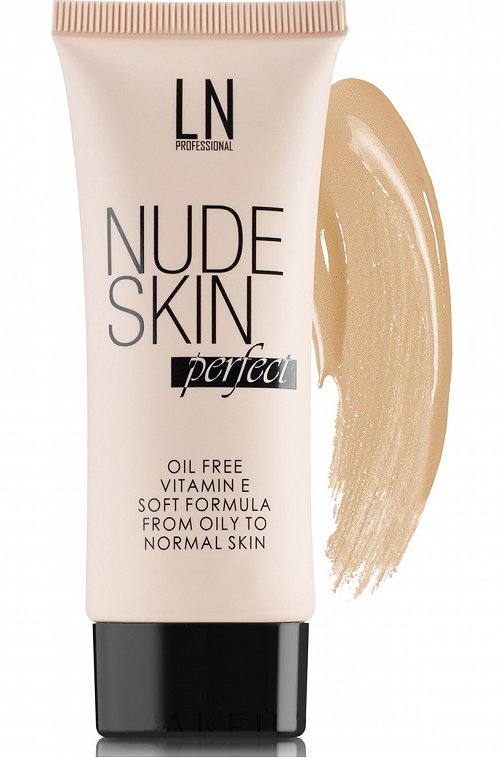 Крем тональный для лица кремовый Foundation Nude Skin Perfect т.04 warm beige 30 мл LN Professional