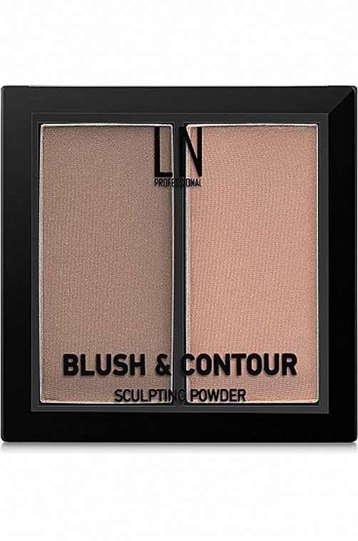 Румяна-контур для лица Blush and Contour т.01 nude silk 6 г LN Professional