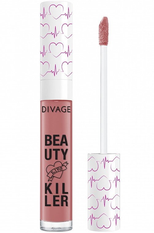Помада-блеск для губ Liquid Lipstick Beauty Killer т.02 5 мл DIVAGE