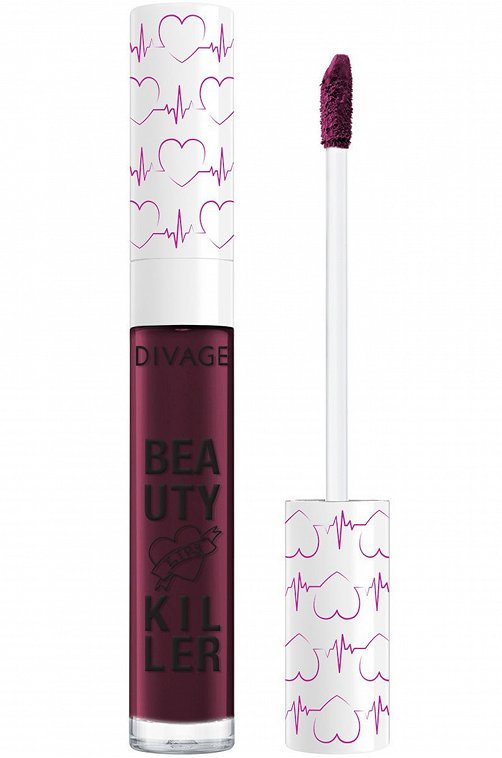 Помада-блеск для губ Liquid Lipstick Beauty Killer т.06 5 мл DIVAGE